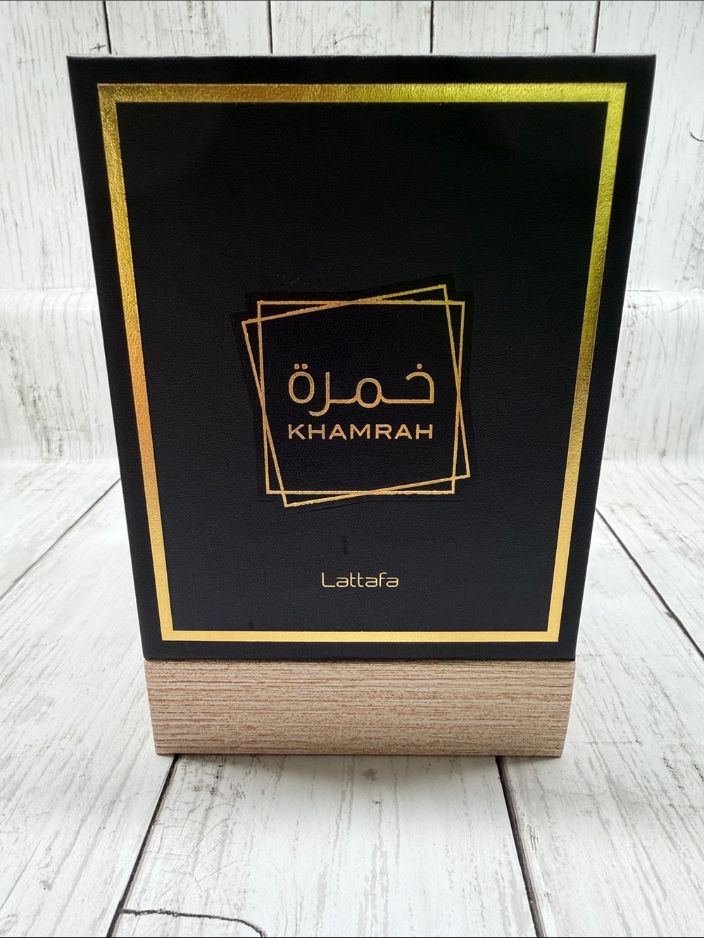 Lattafa Khamrah Women's Fragrance Gift Set — Black & Gold